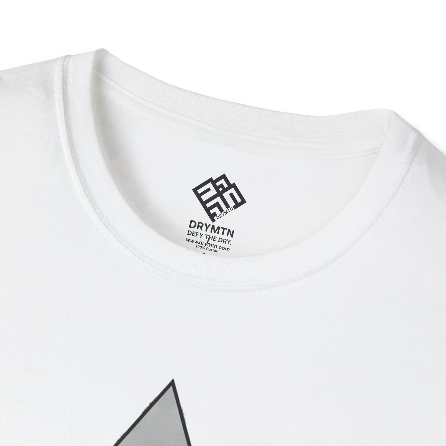 DRYMTN Geo-Peak Tee: Minimalist Mountain T-Shirt for those Who Do More