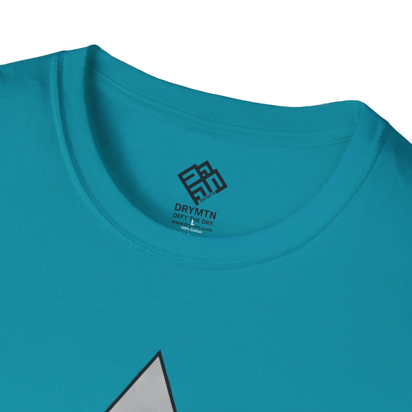 DRYMTN Geo-Peak Tee: Minimalist Mountain T-Shirt for those Who Do More
