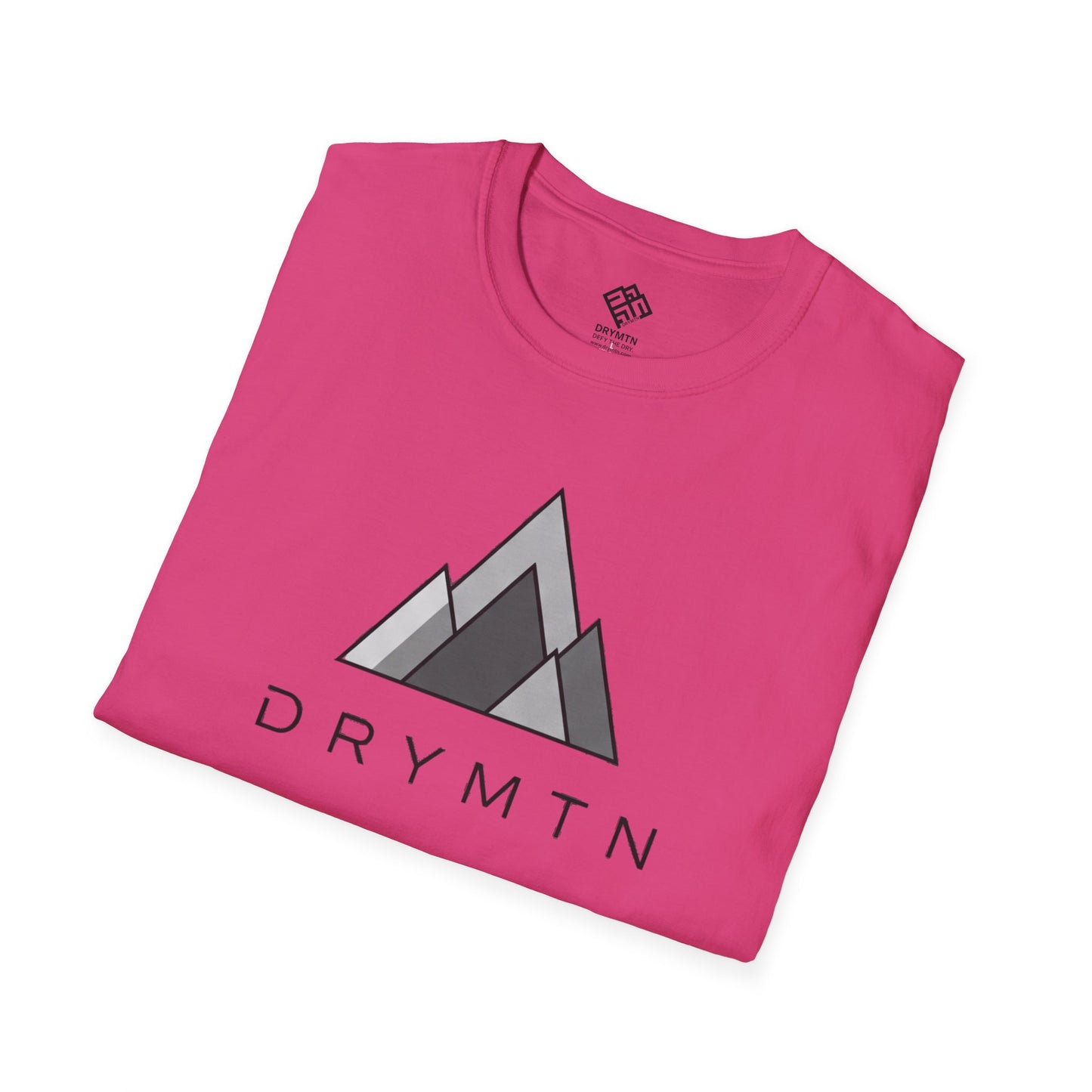 DRYMTN Geo-Peak Tee: Minimalist Mountain T-Shirt for those Who Do More