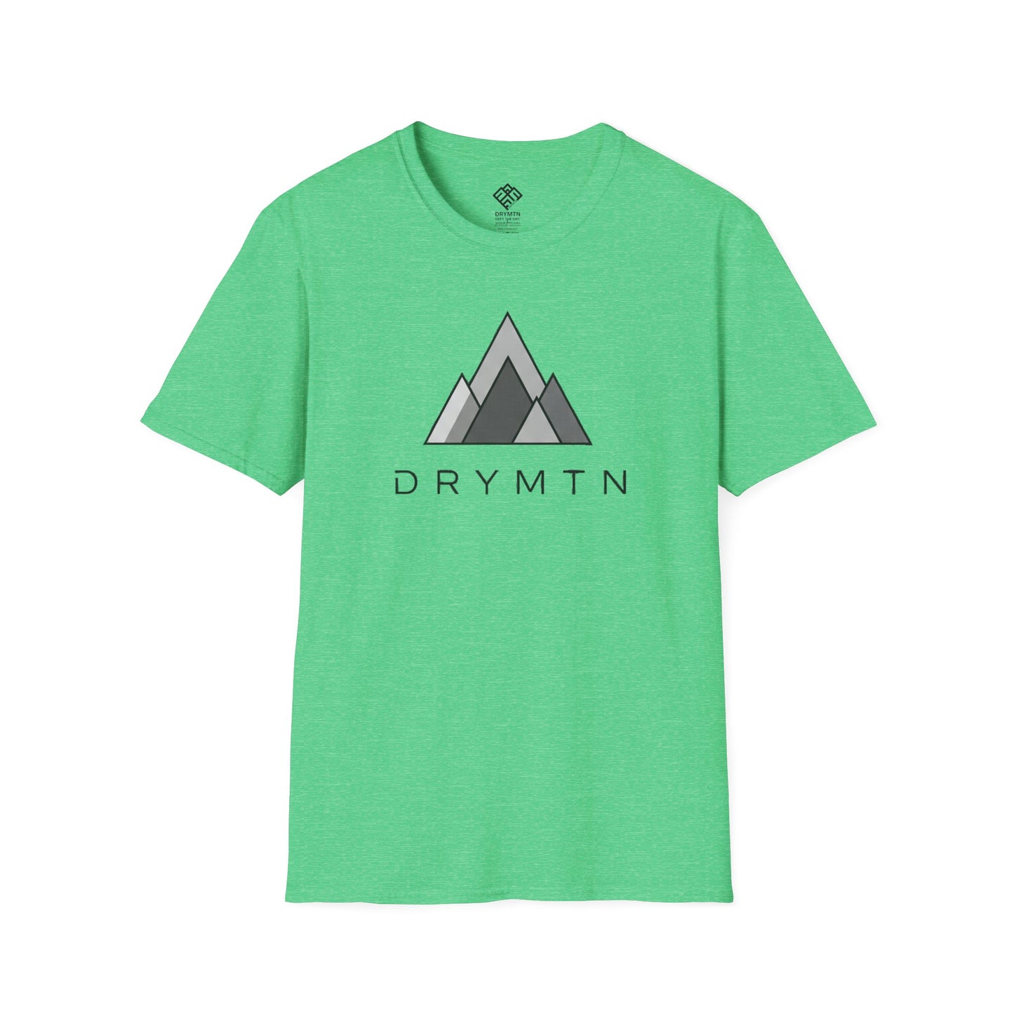 DRYMTN Geo-Peak Tee: Minimalist Mountain T-Shirt for those Who Do More