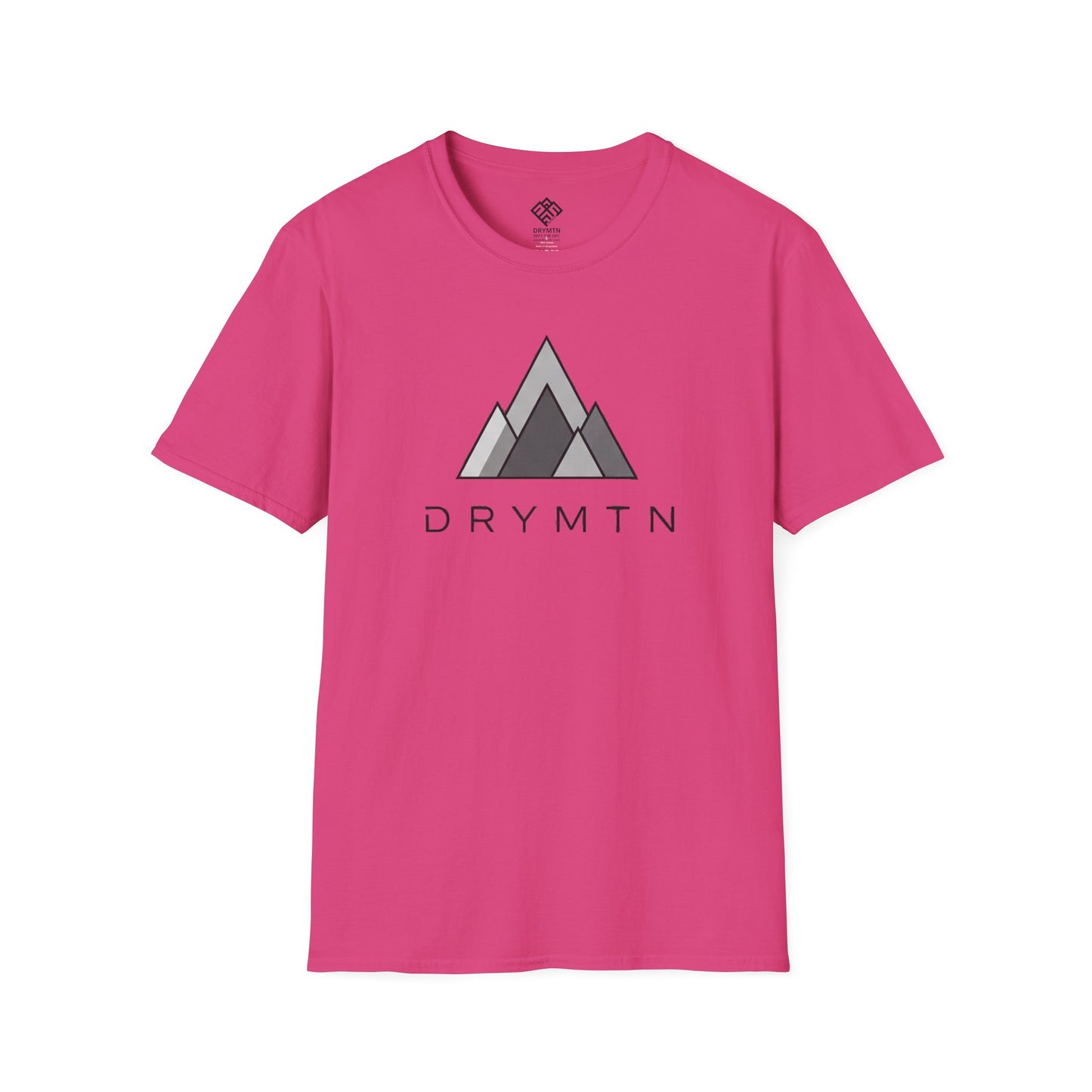 DRYMTN Geo-Peak Tee: Minimalist Mountain T-Shirt for those Who Do More