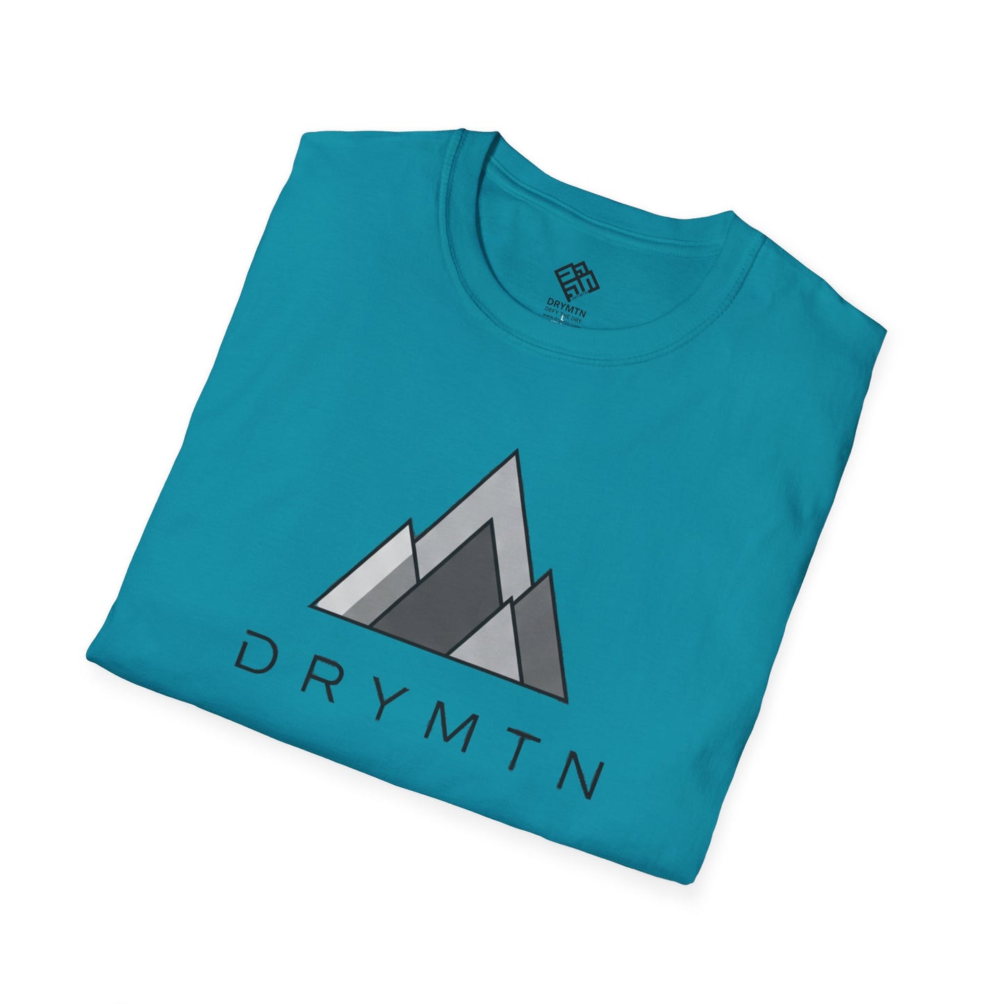 DRYMTN Geo-Peak Tee: Minimalist Mountain T-Shirt for those Who Do More