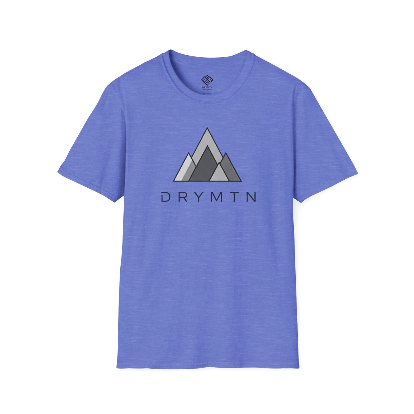 DRYMTN Geo-Peak Tee: Minimalist Mountain T-Shirt for those Who Do More
