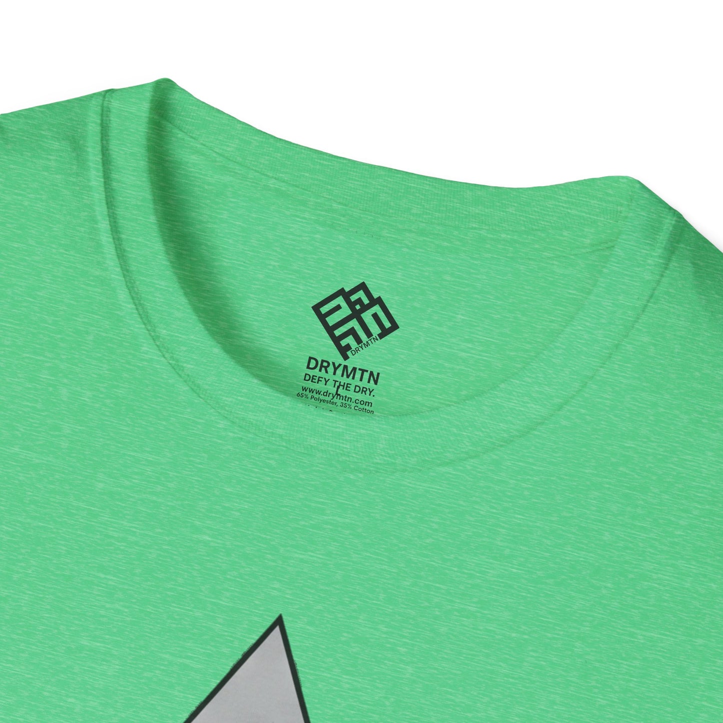 DRYMTN Geo-Peak Tee: Minimalist Mountain T-Shirt for those Who Do More