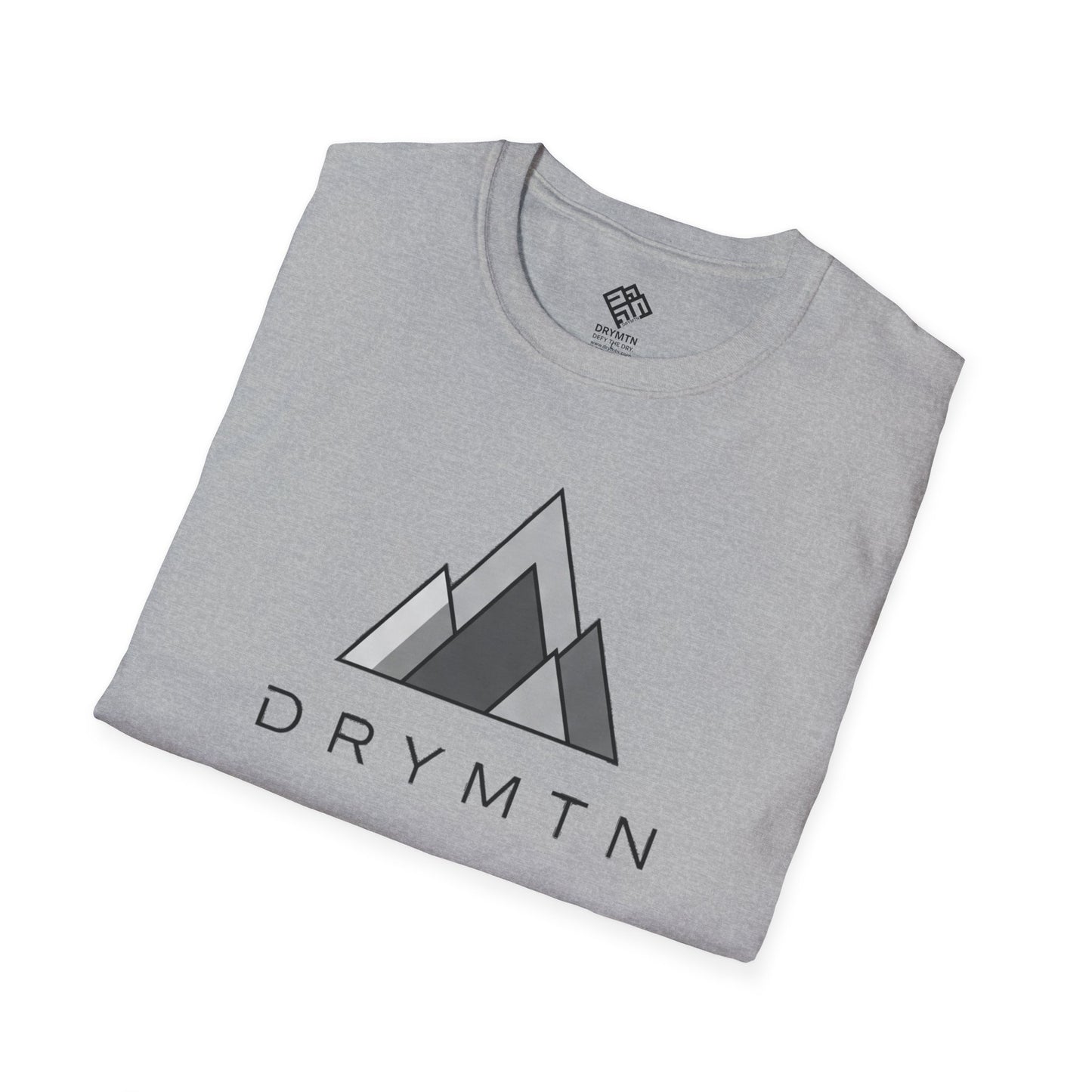 DRYMTN Geo-Peak Tee: Minimalist Mountain T-Shirt for those Who Do More