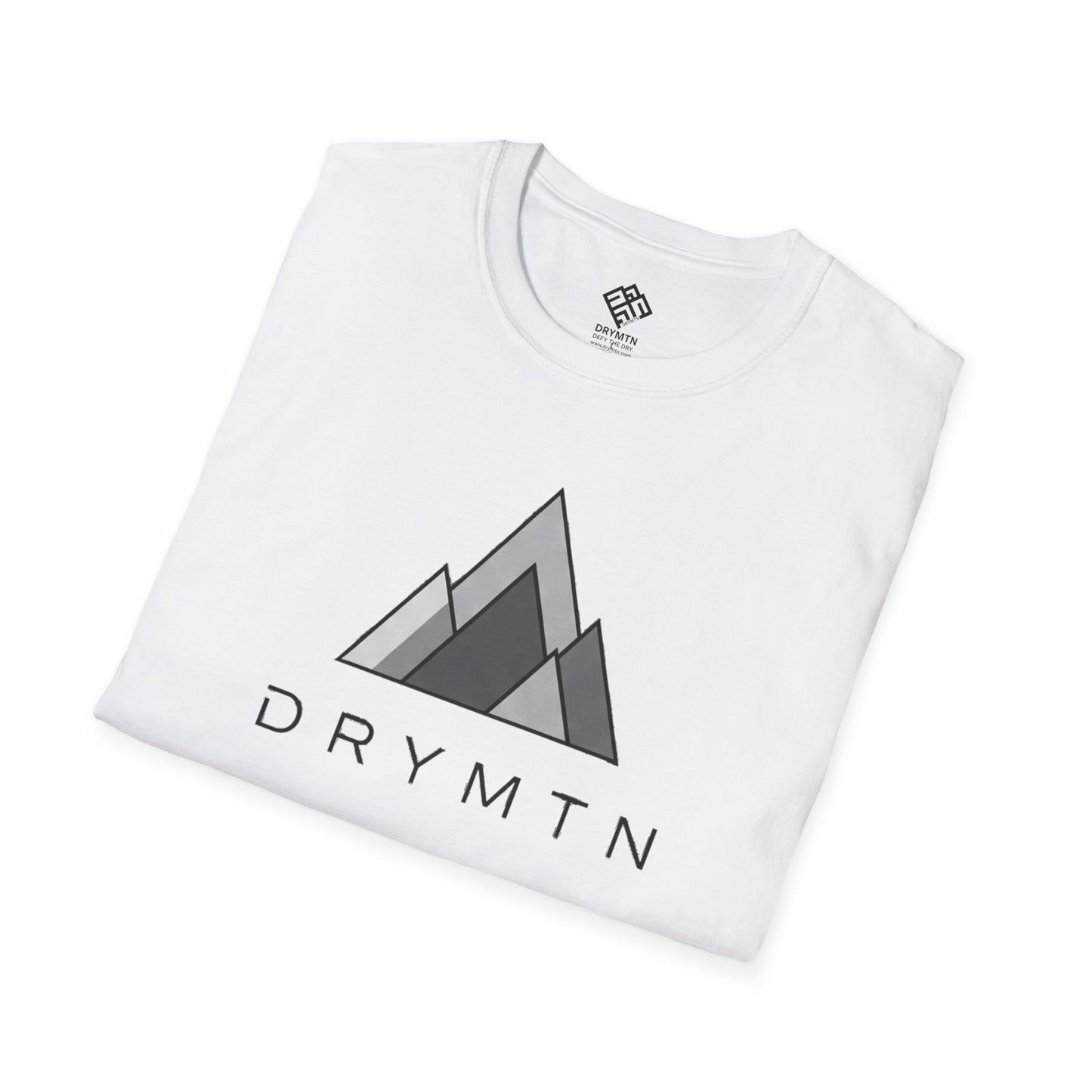 DRYMTN Geo-Peak Tee: Minimalist Mountain T-Shirt for those Who Do More