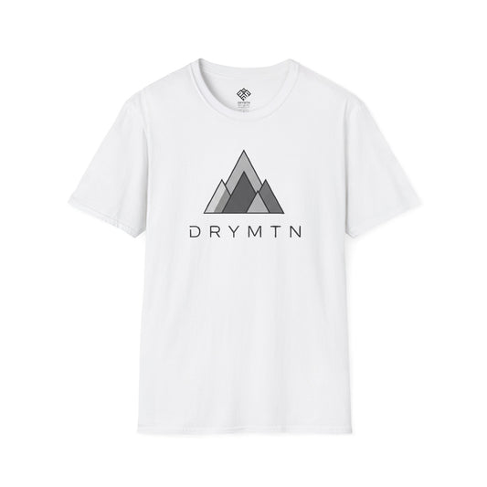 DRYMTN Geo-Peak Tee: Minimalist Mountain T-Shirt for those Who Do More