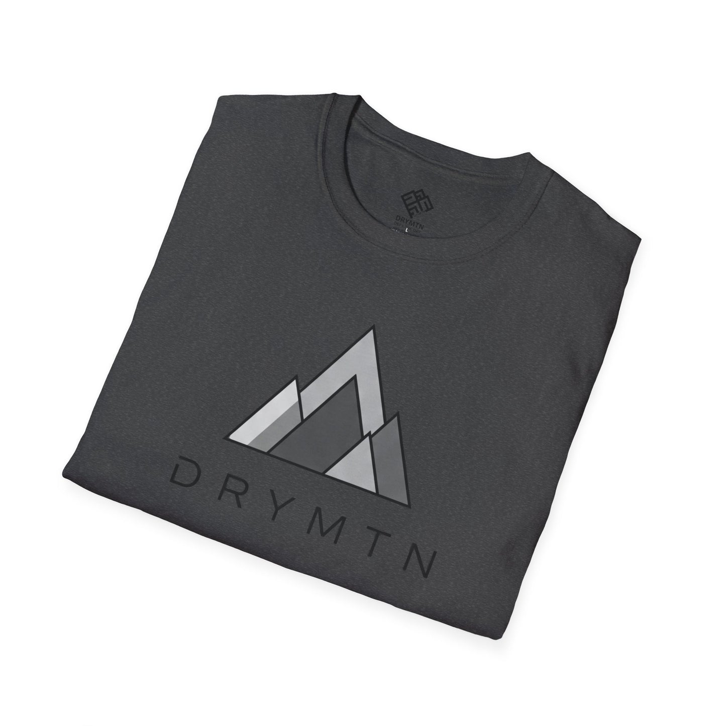 DRYMTN Geo-Peak Tee: Minimalist Mountain T-Shirt for those Who Do More